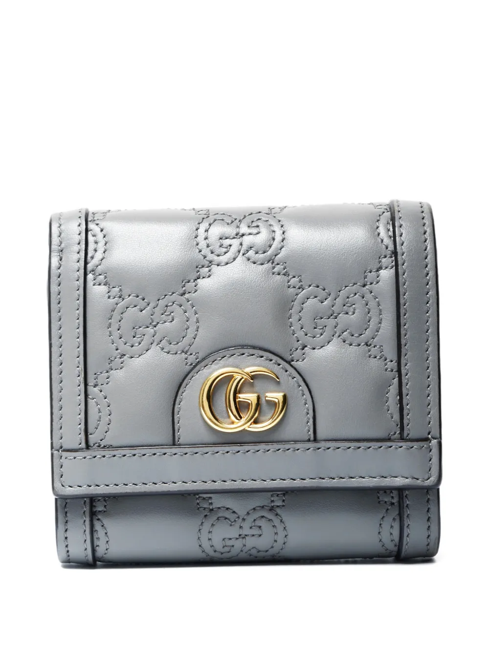 Gucci Pre-Owned 2015-2020 GG-quilted wallet | Grey | Image 1
