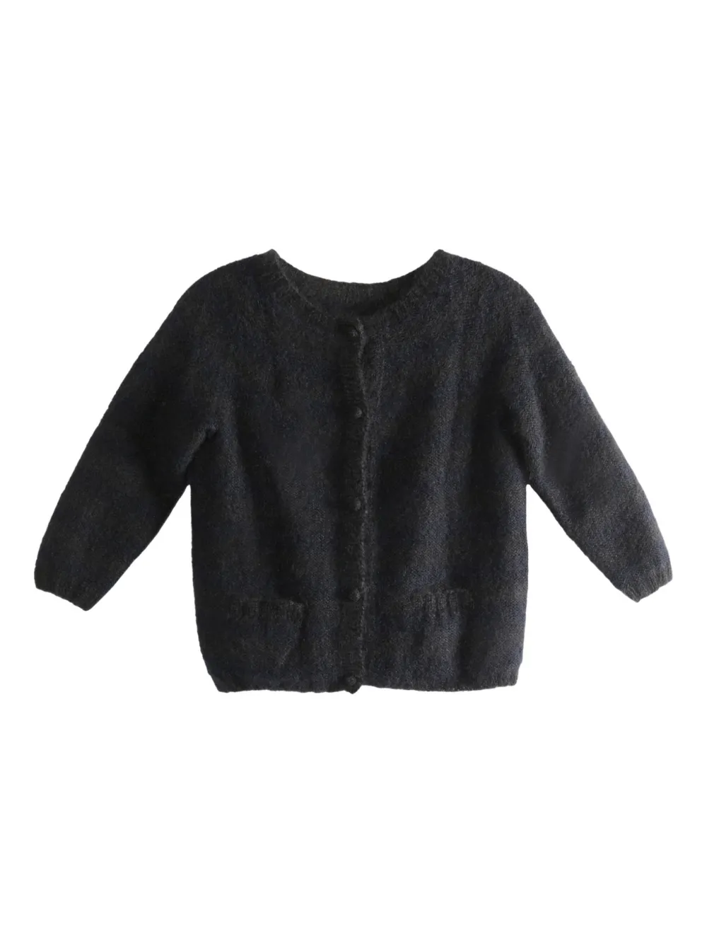 Daniela Gregis round-neck button-up cardigan | Black | Image 1