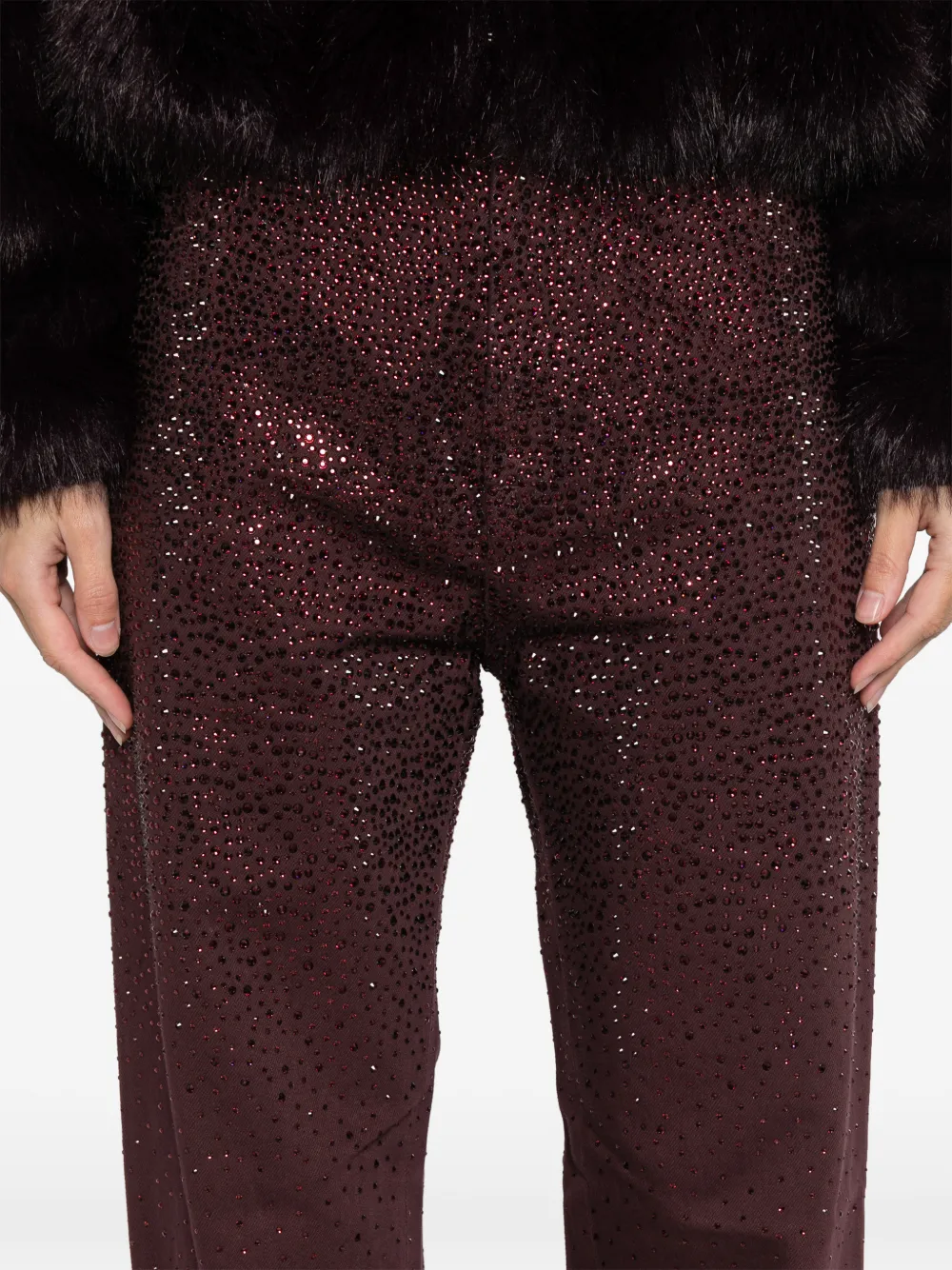 Sequin-Embellished Jeans