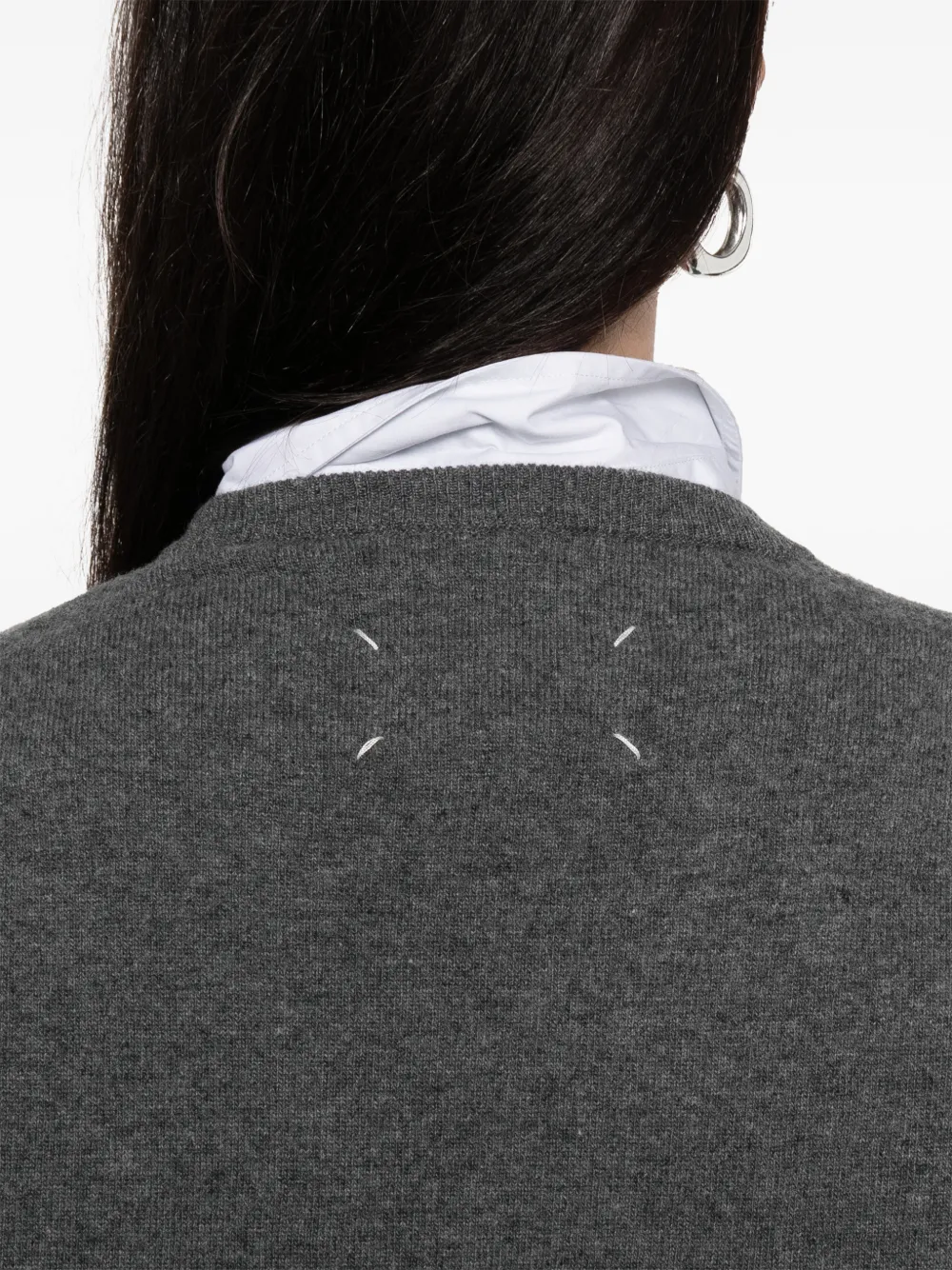 Maison Margiela Four Stitches trui Grijs