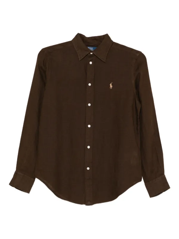 Polo Ralph Lauren ボタン シャツ | ブラウン | FARFETCH JP