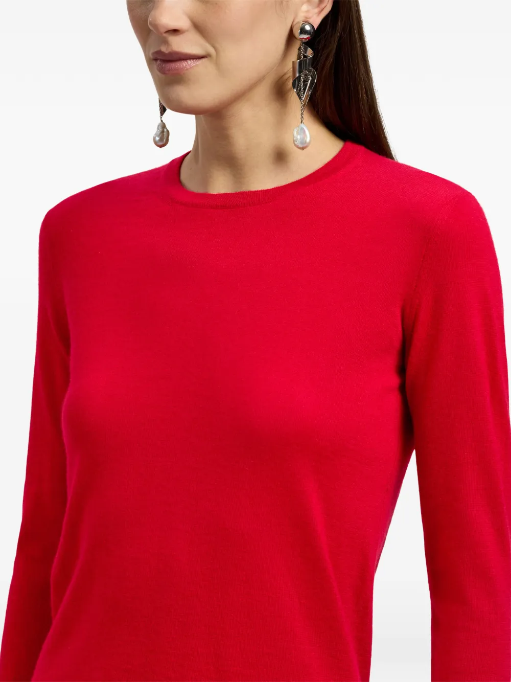 Ribbed Crew-Neck Cashmere Sweater