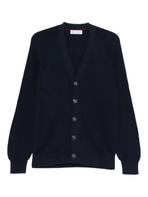 Brunello Cucinelli コットン カーディガン | ブルー | FARFETCH JP