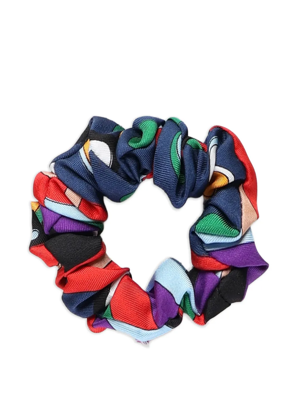 PUCCI fontane-print scrunchie - Blu