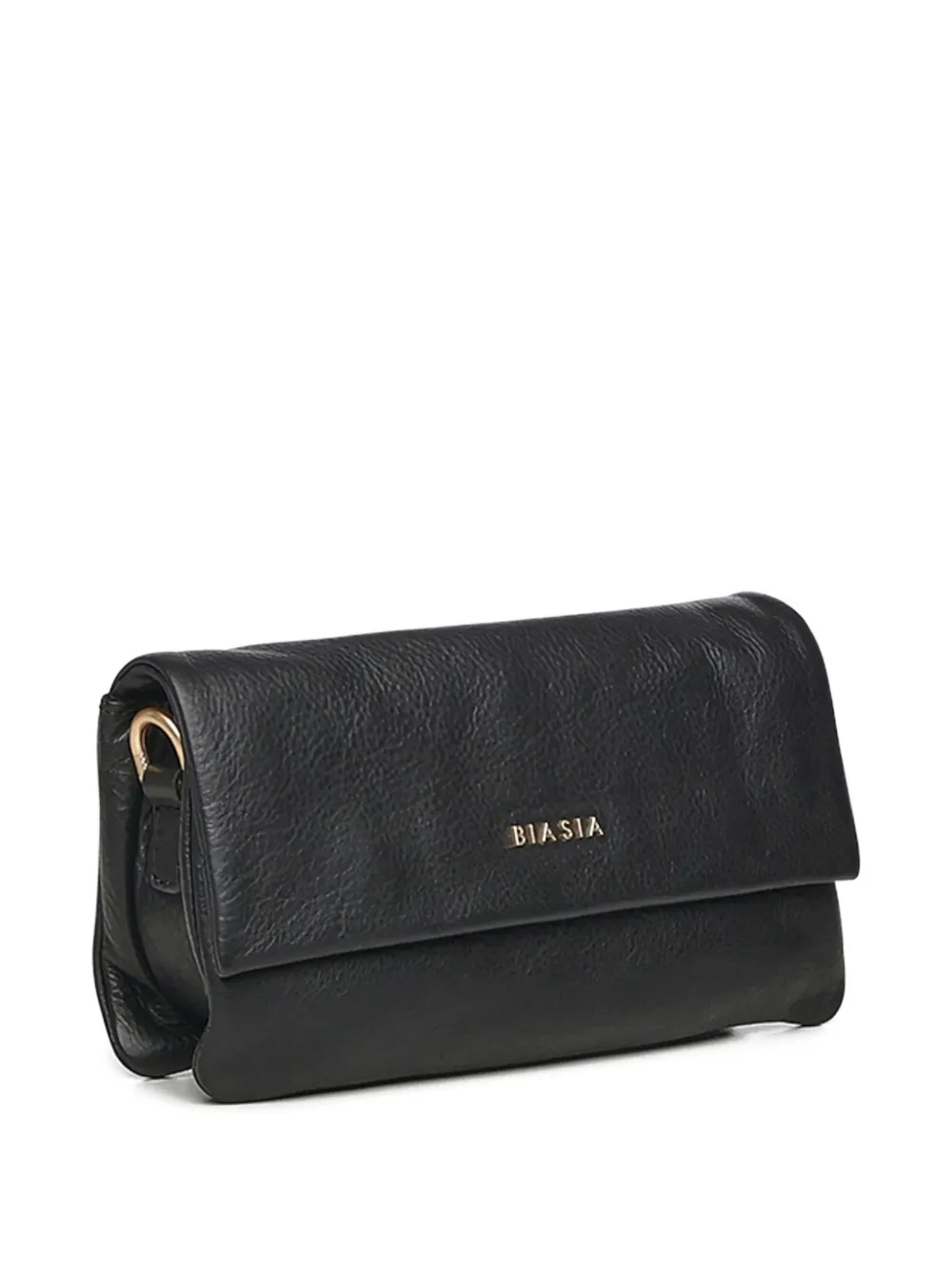 Biasia Leather Shoulder Bag In Black