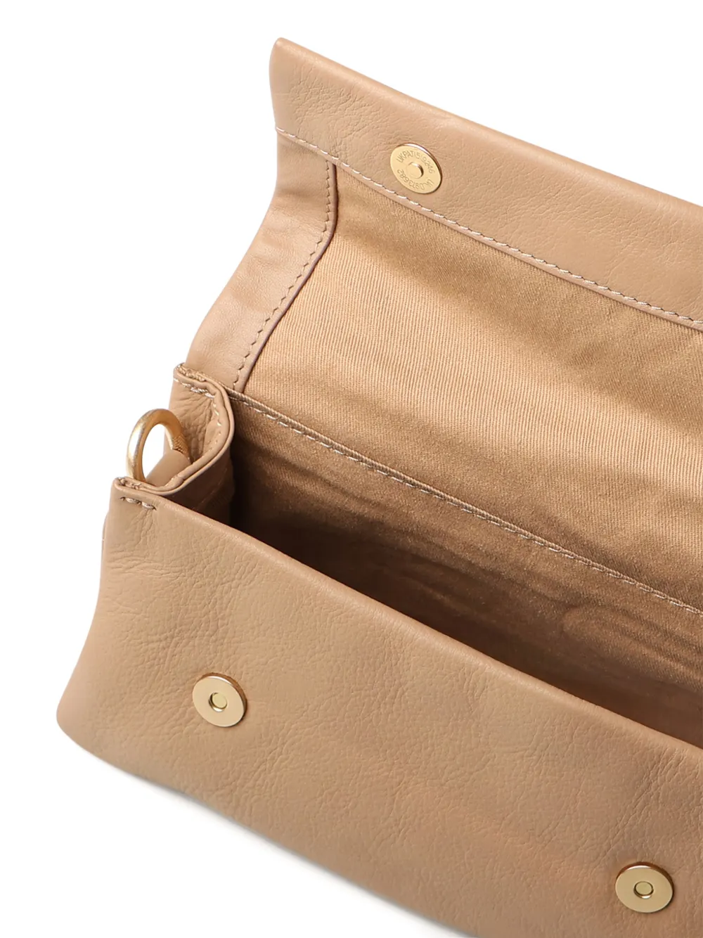 Biasia Leather Shoulder Bag In Brown