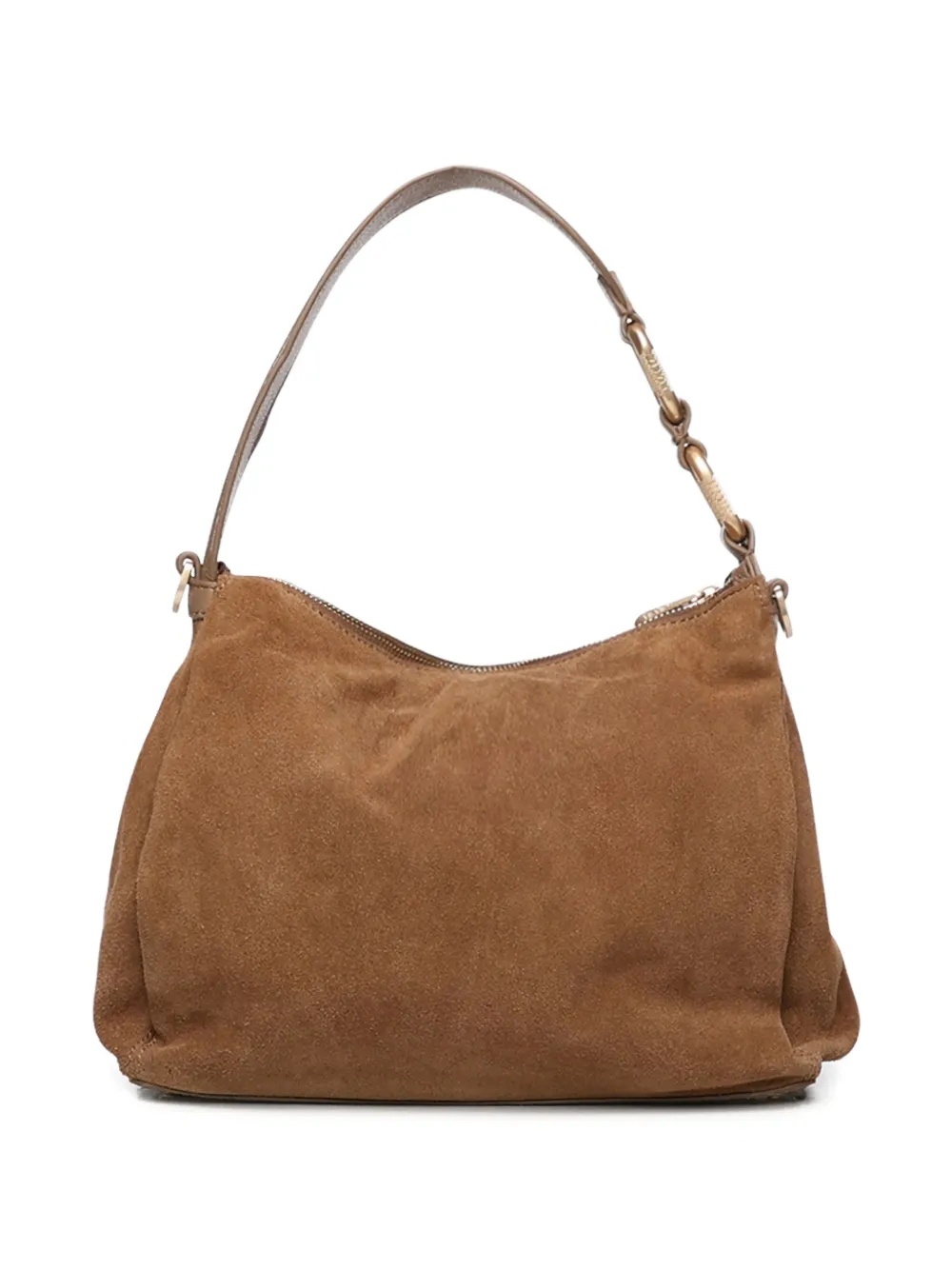 BIASIA zip detail shoulder bag - Bruin