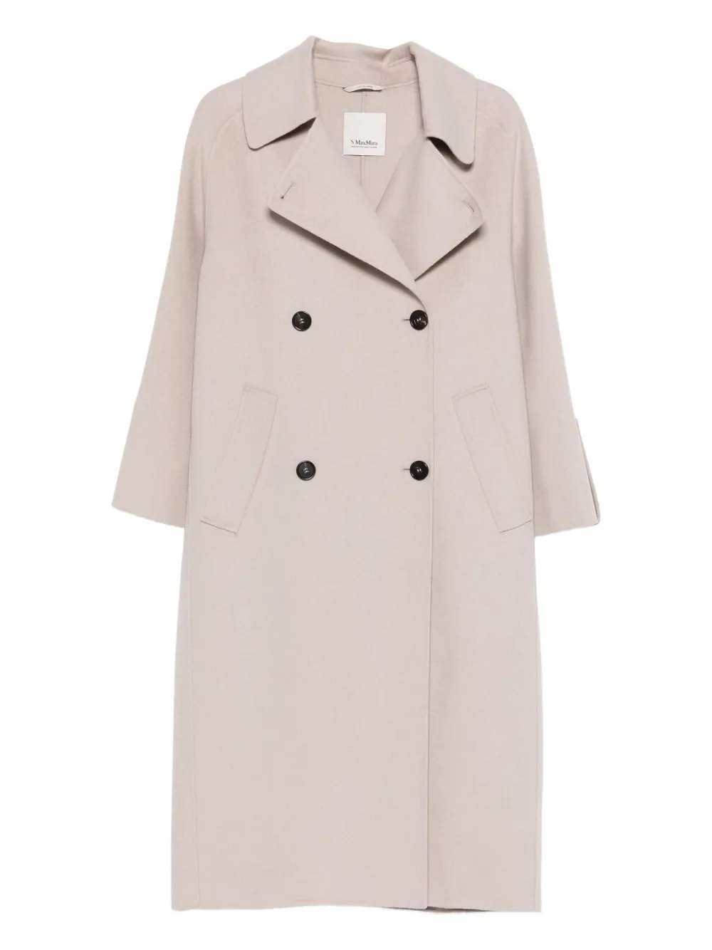 'S Max Mara double-breasted notched coat - Neutrals