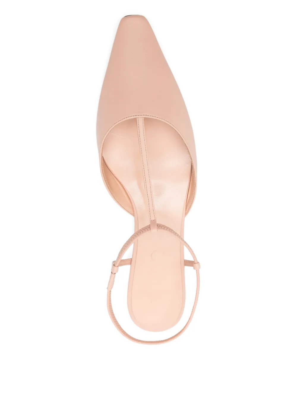 Eraldo Point-toe Flat Pumps In Pink