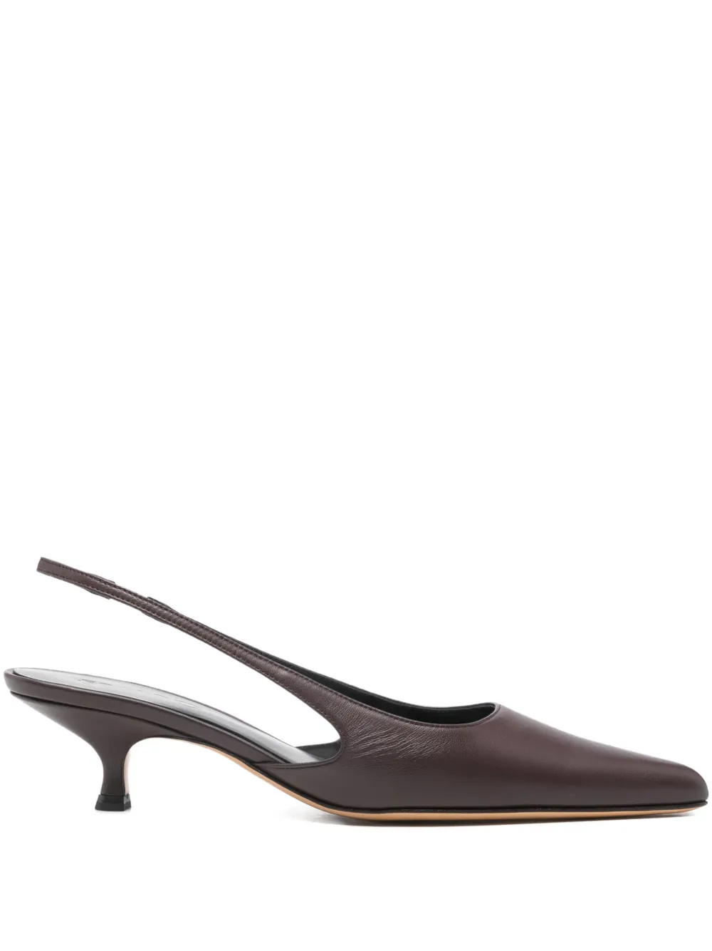 ERALDO 40 mm slingback pumps met puntige neus en hak Bruin