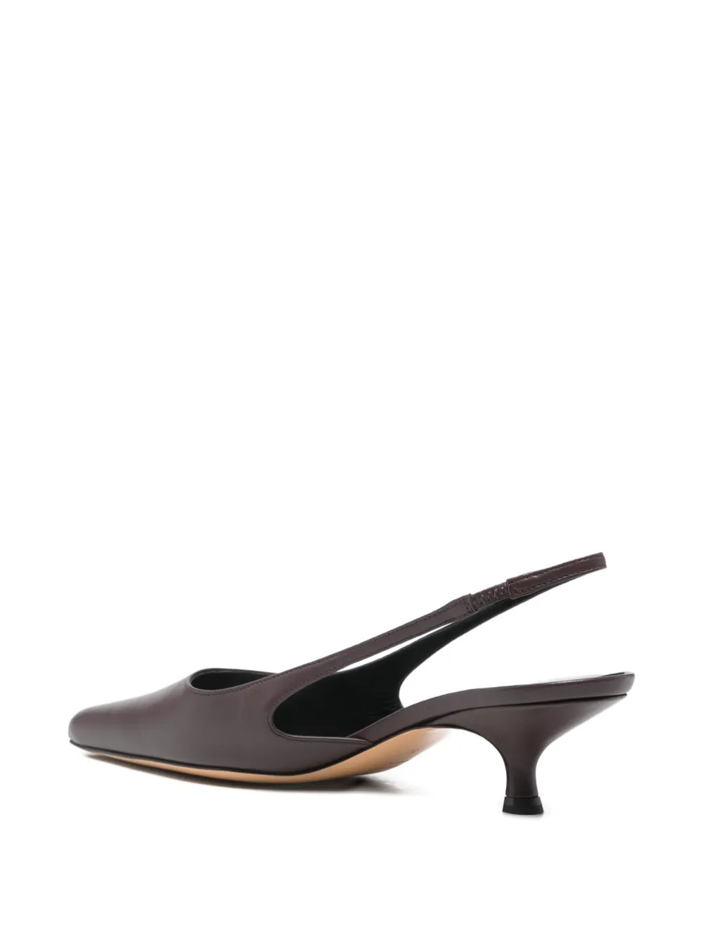 ERALDO 40 mm slingback pumps met puntige neus en hak Bruin