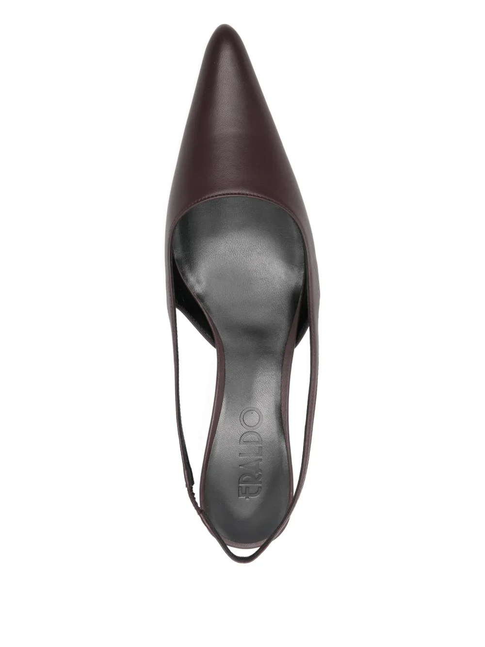 ERALDO 40 mm slingback pumps met puntige neus en hak Bruin