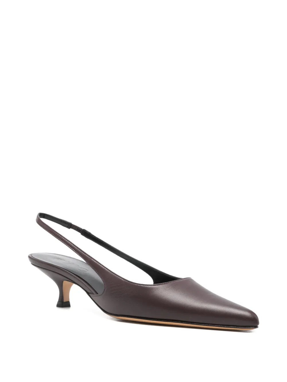 ERALDO 40 mm slingback pumps met puntige neus en hak Bruin