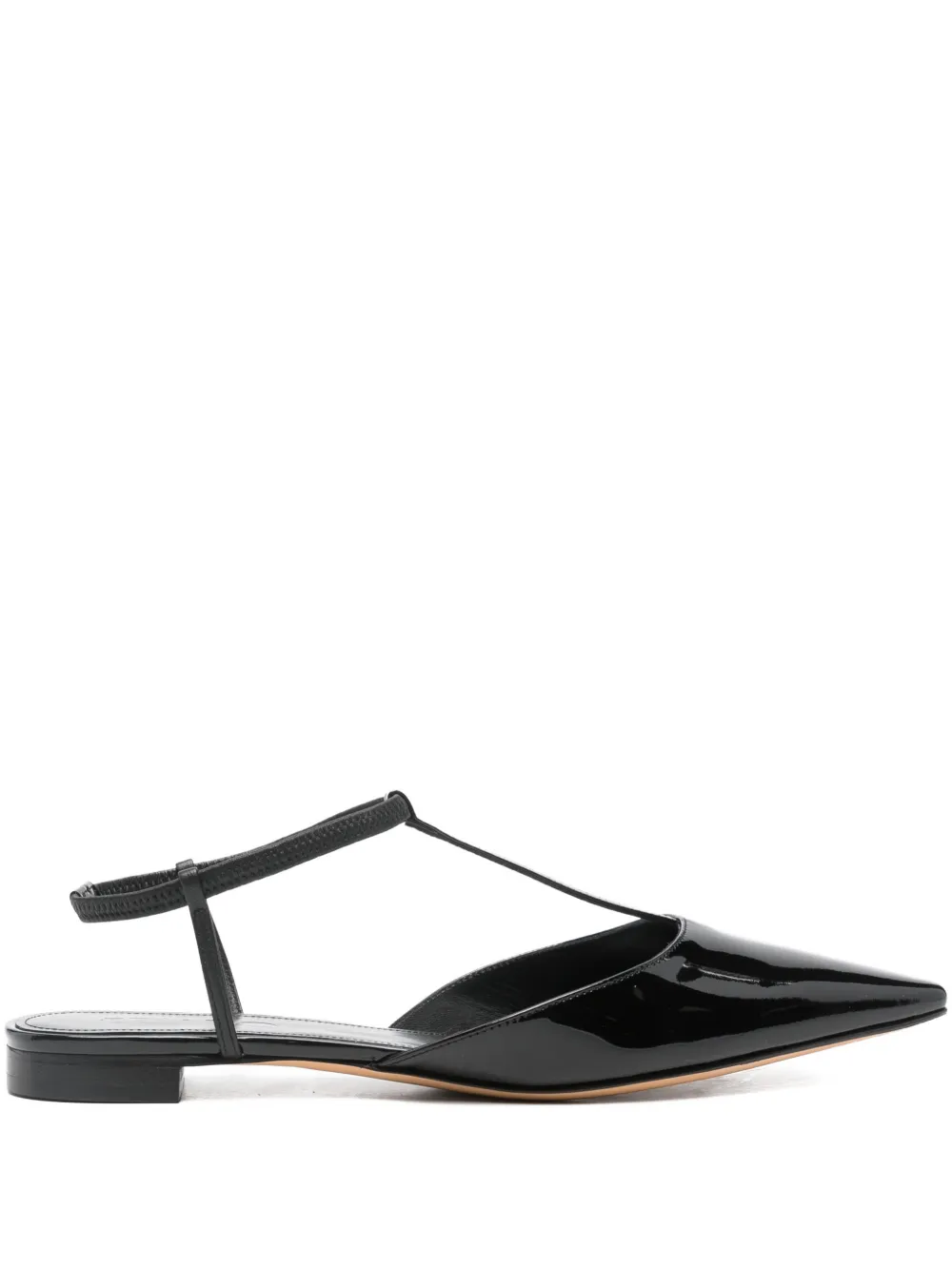 Eraldo Point-toe Flat Pumps In Black