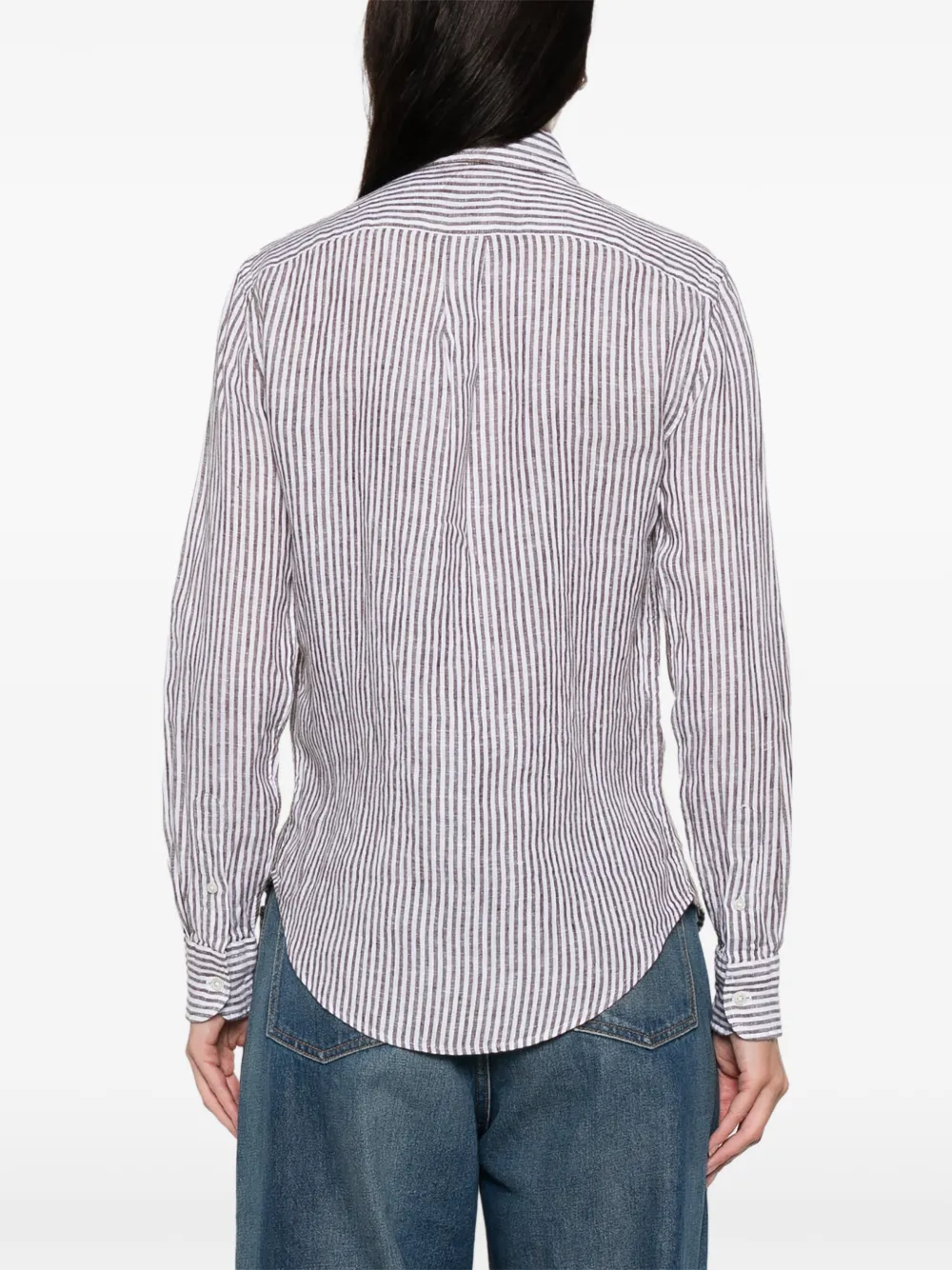 Polo Ralph Lauren Gestreepte top met logo Wit