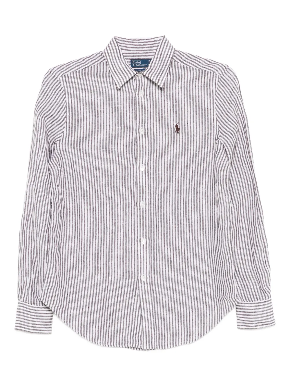 Polo Ralph Lauren striped logo top - Marrone