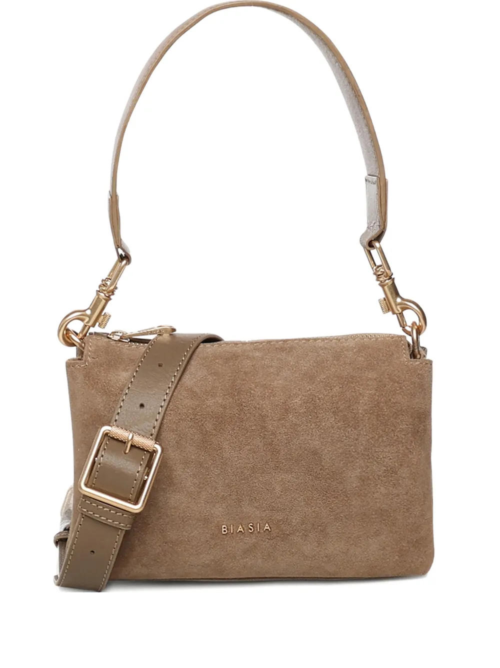 BIASIA suede shoulder bag - Toni neutri