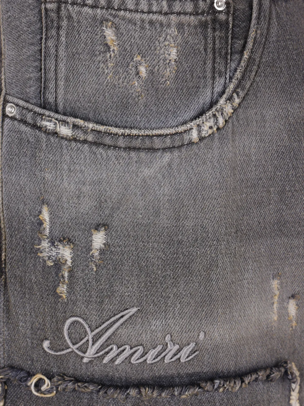  Amiri Distressed Jeans - Grey 