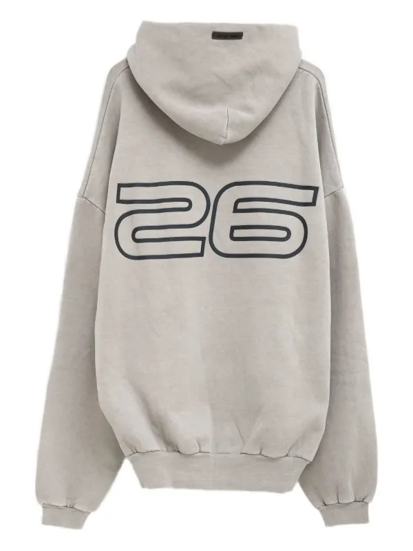 FEAR OF GOD ESSENTIALS 90s ロゴプリント パーカー | ニュートラル