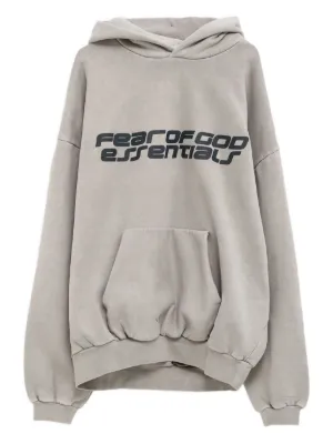 FEAR OF GOD ESSENTIALS 90s ロゴプリント パーカー | グレー