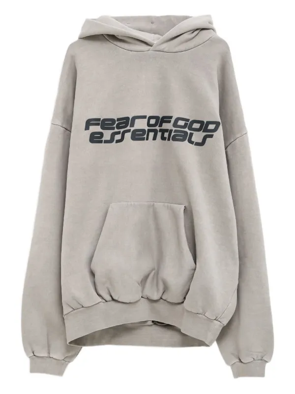 FEAR OF GOD ESSENTIALS 90s ロゴプリント パーカー | ニュートラル