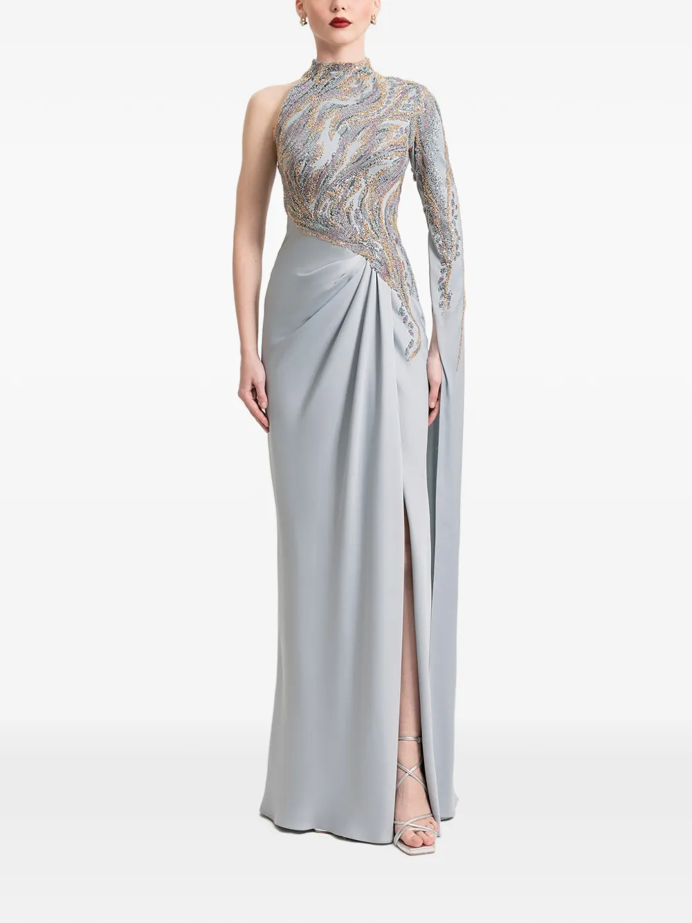 Gemy Maalouf Asymmetrische maxi-jurk - Grijs