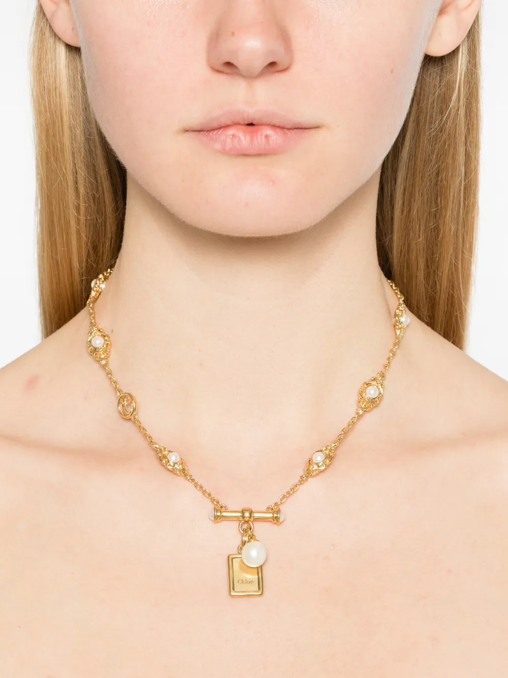 Chloé Classy pendant necklace - Goud