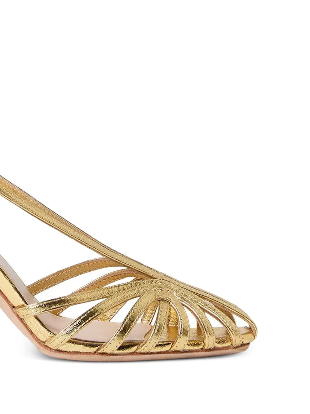 Loeffler Randall 89 mm Alexandra sandalen met bandjes Goud