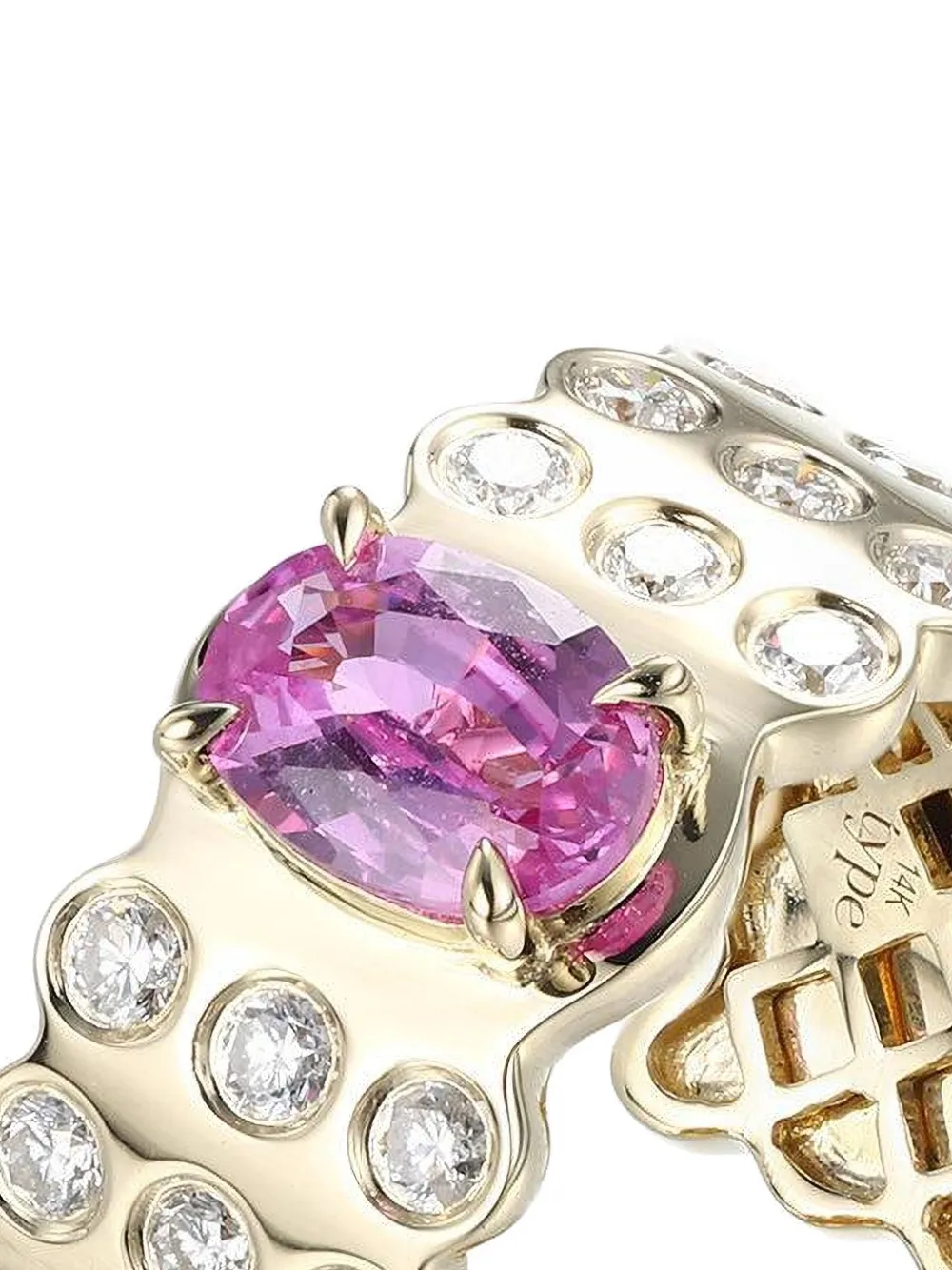 Type Jewelry 14k Yellow Gold Leggo 2.0 Sapphire And Diamond Ring In Gold