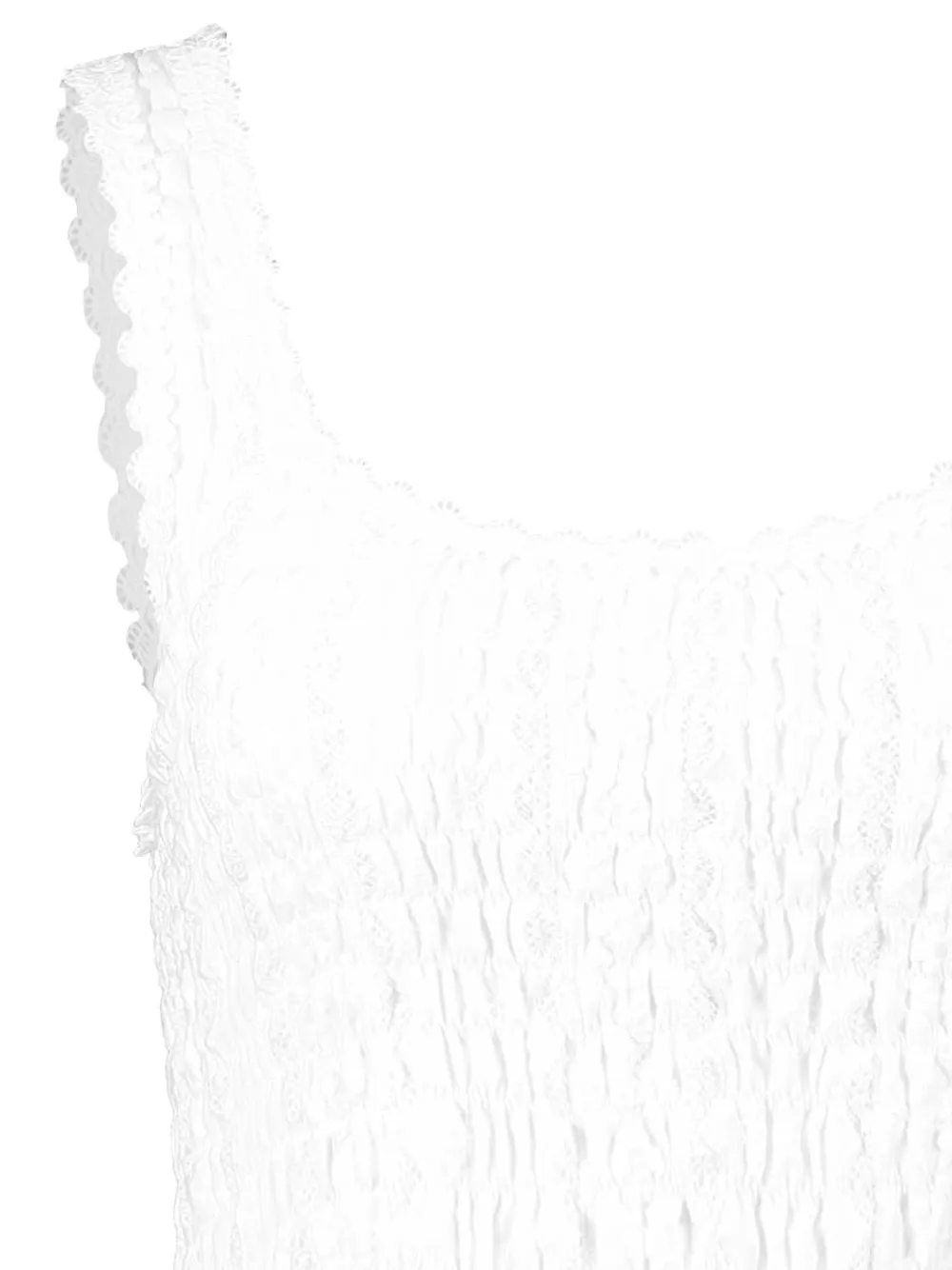 Waimari Vela Lace-trim Top In White
