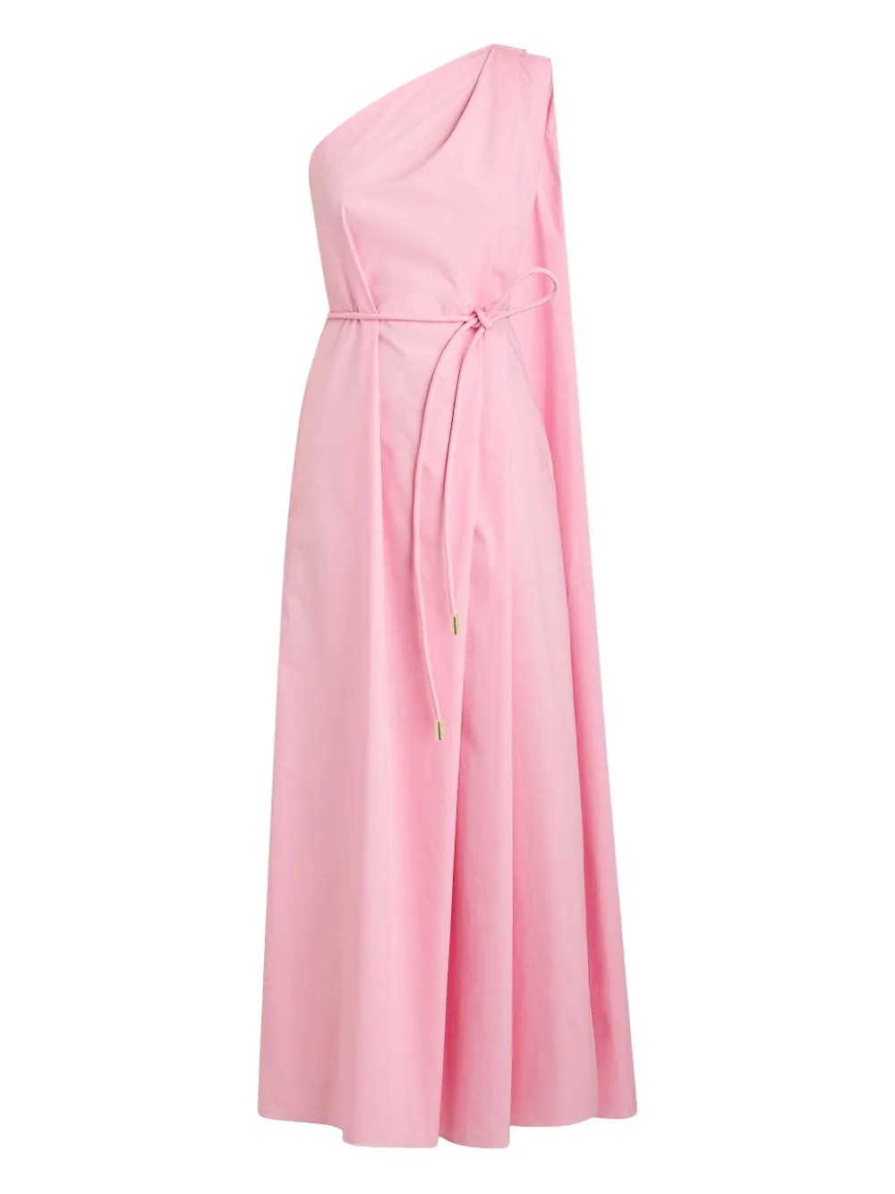 Scanlan Theodore Parachute One-shoulder Midi Dress In Pink