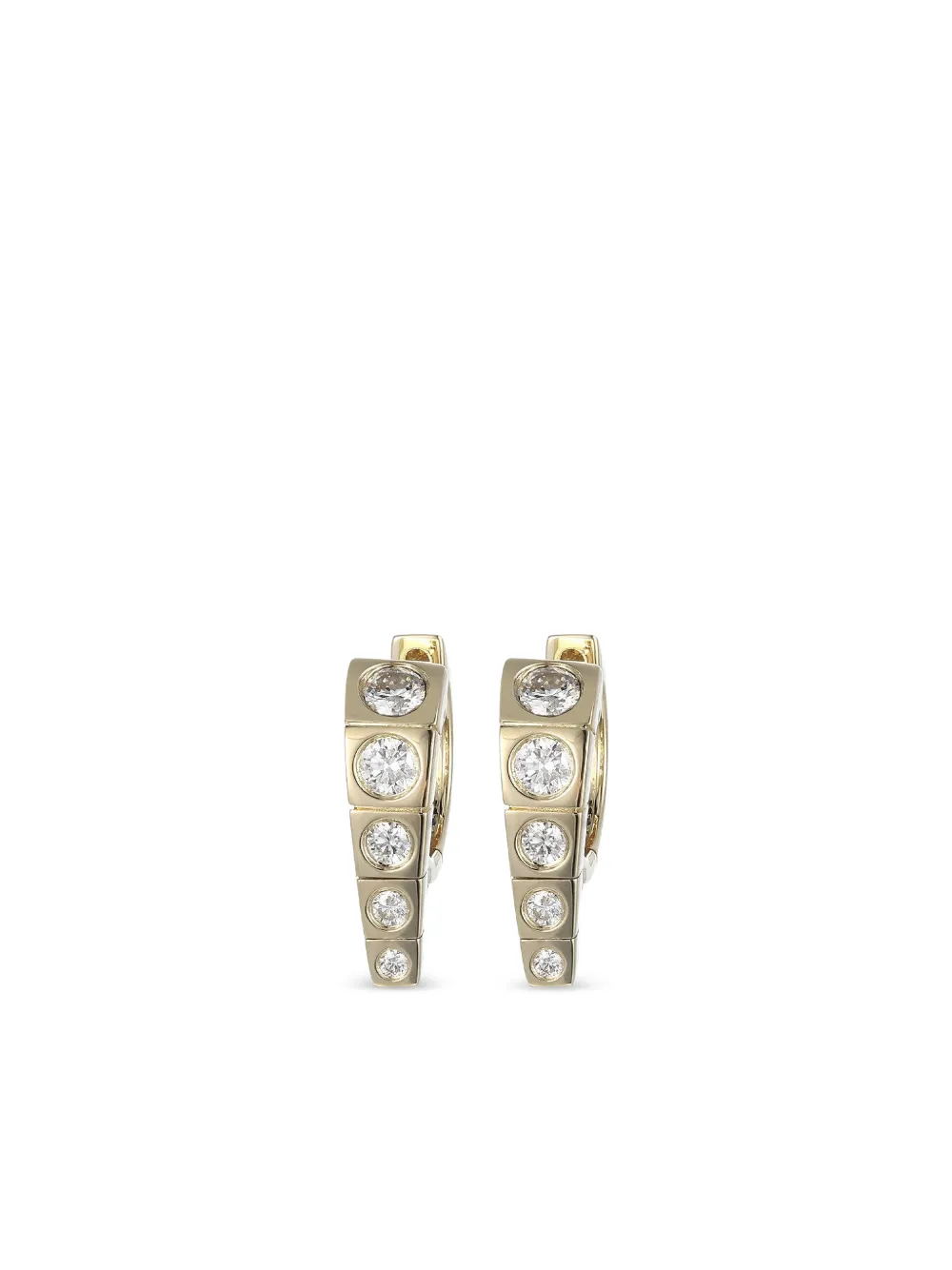 Type Jewelry Diamond Yellow Gold Leggo Mini Earrings In Gold