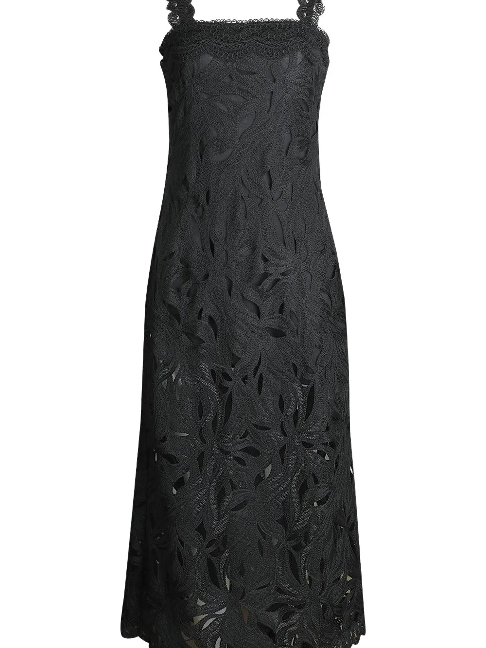 Waimari lace midi dress - Zwart