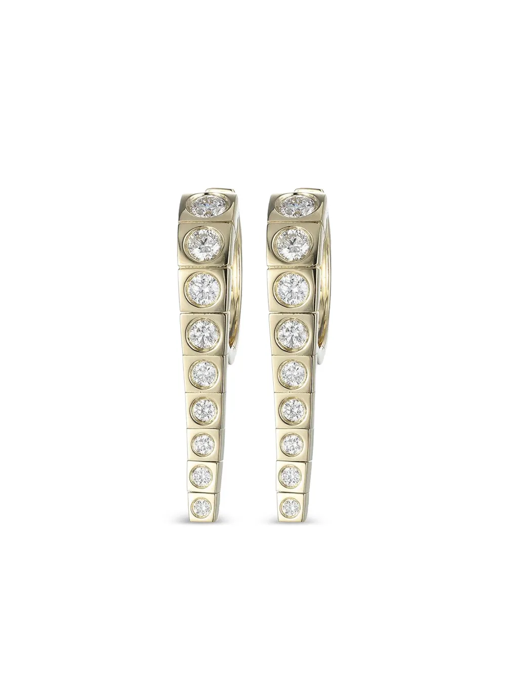 Type Jewelry 14K yellow gold Leggo Small diamond earrings