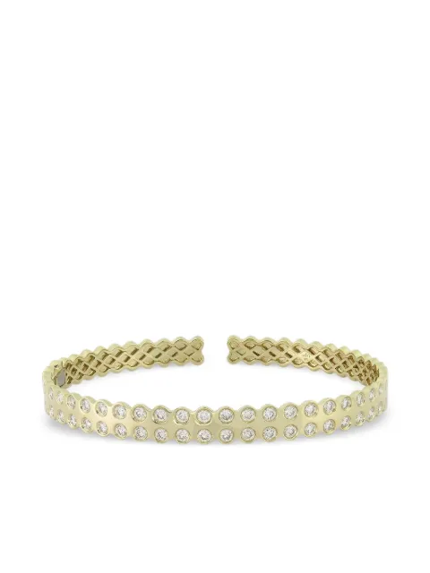 Type Jewelry brazalete Leggo 2.0 pequeño en oro amarillo de 14kt con diamantes