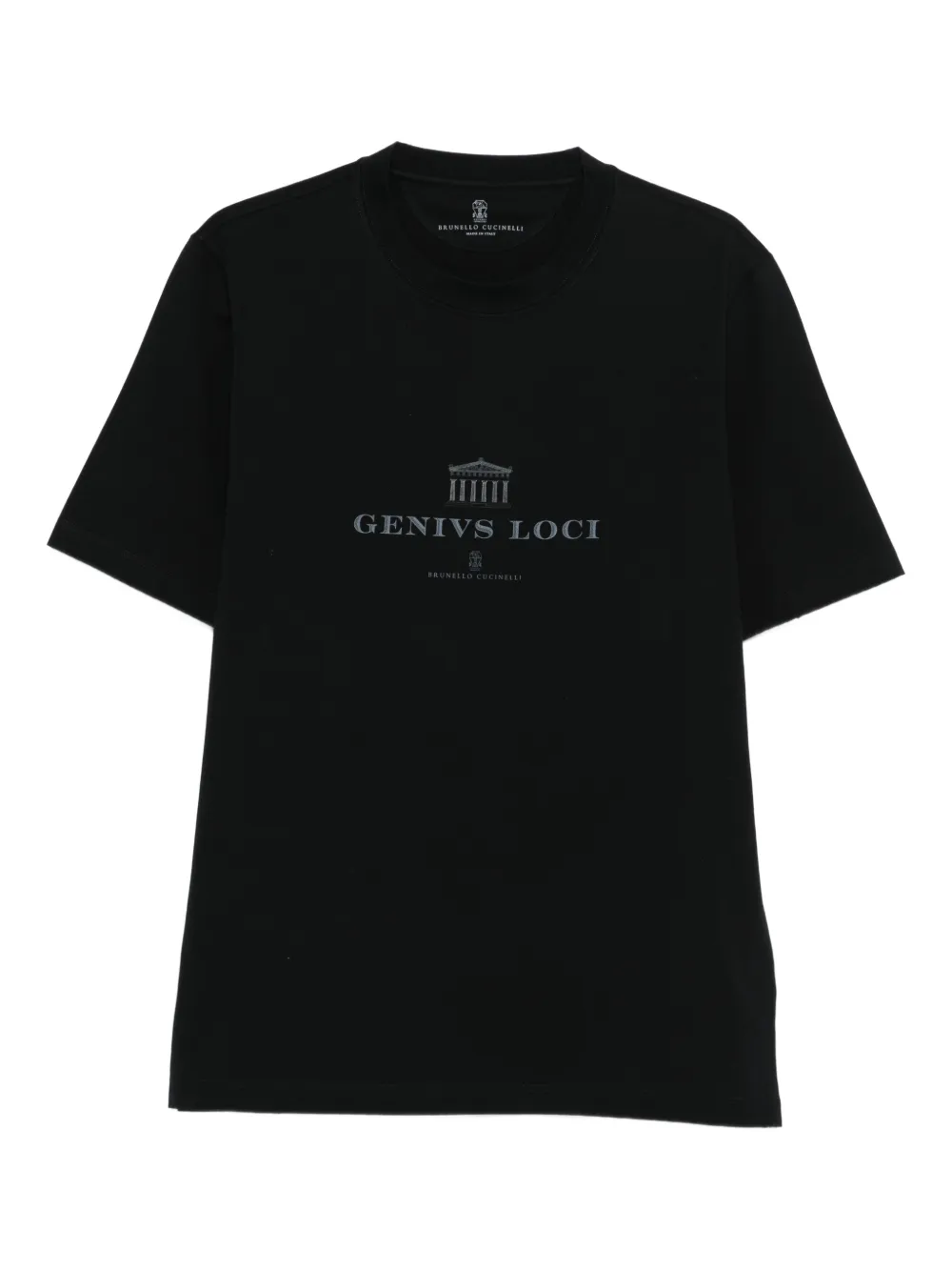 Brunello Cucinelli playera con motivo gráfico | negro | Image 1