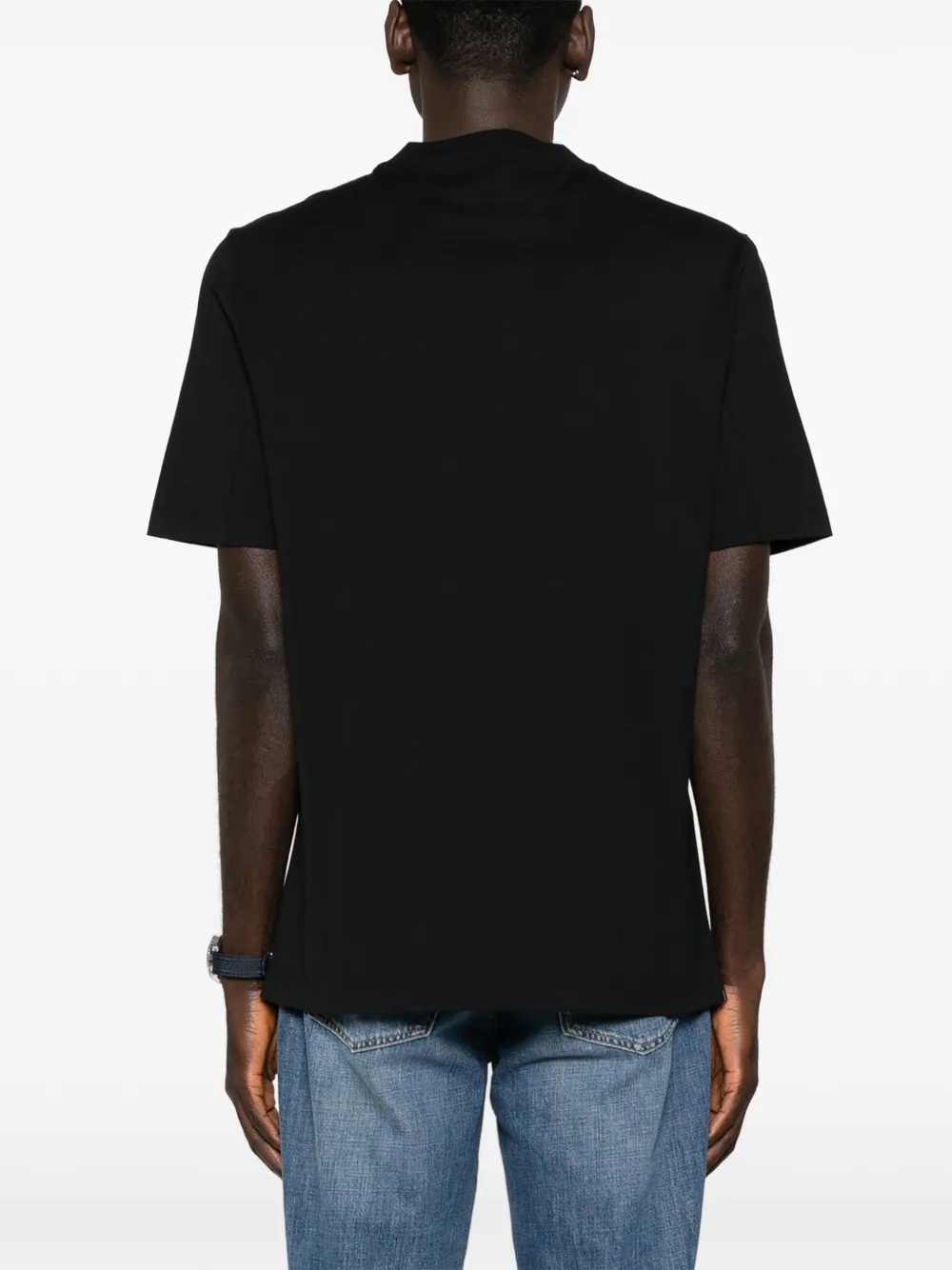 Brunello Cucinelli T-shirt met grafische print Zwart
