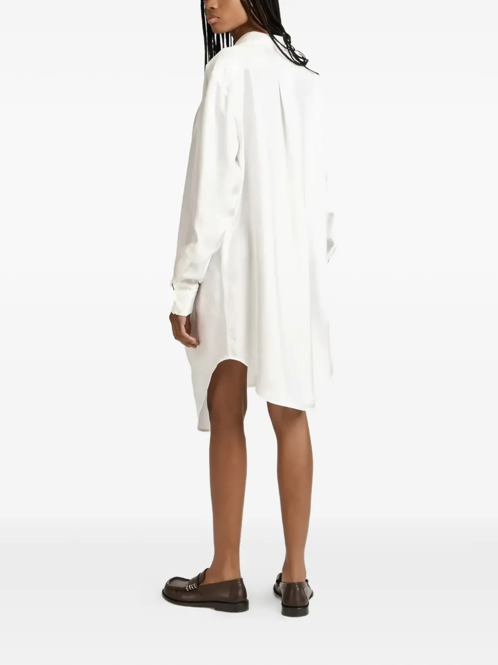 JW Anderson Asymmetrische midi-jurk Wit