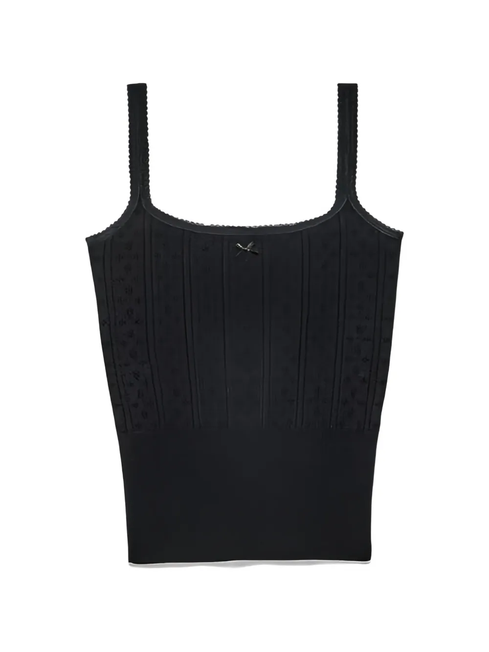 JW Anderson openwork bow top - Nero
