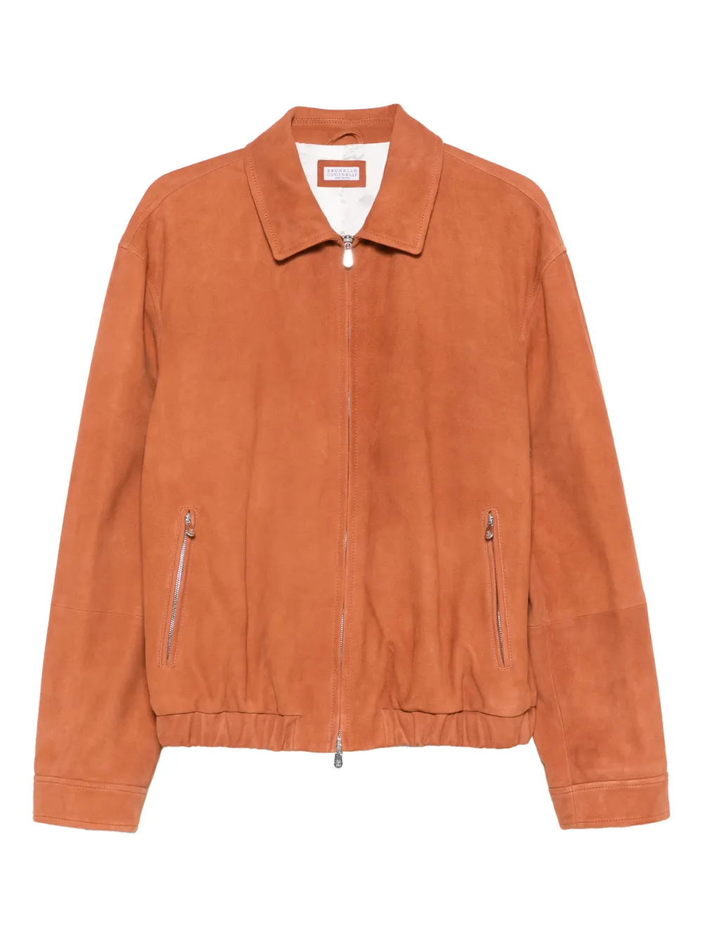 Brunello Cucinelli suede jacket | Orange | Image 1