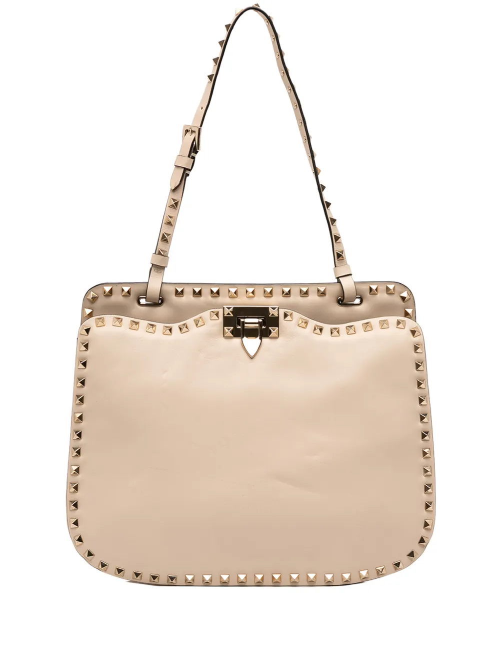 Valentino Garavani Pre-Owned Borsa a spalla Rockstud 2000-2017 - Marrone