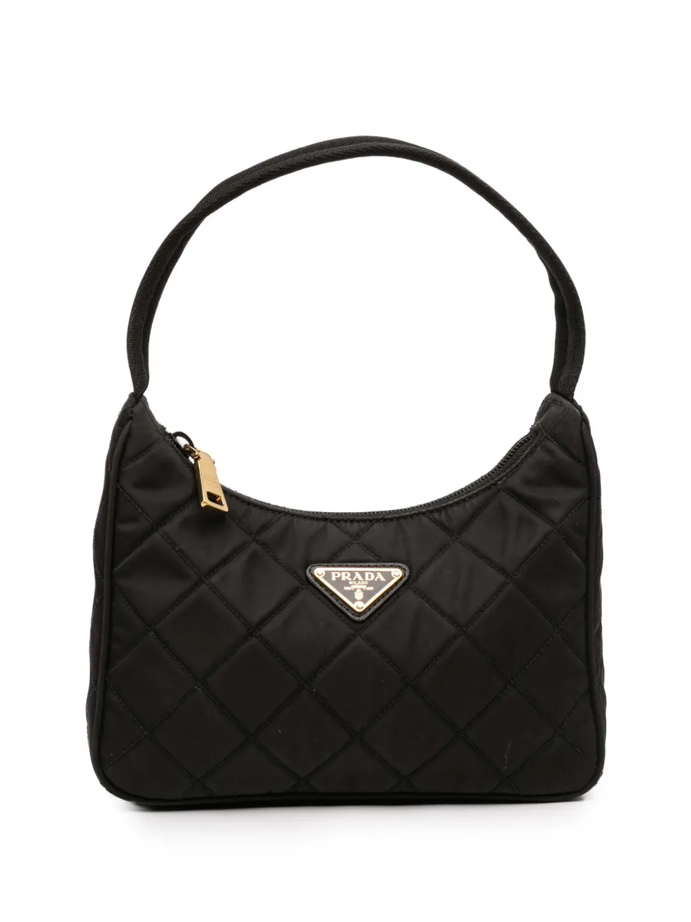 Prada Pre-Owned Borsa a spalla Impuntu Re Nylon 2013-2025 - Nero