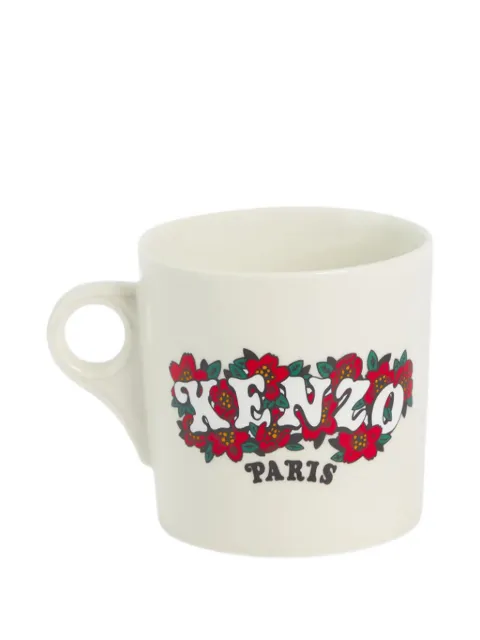 Kenzo Kenzo Winter Holidays floral-logo mug