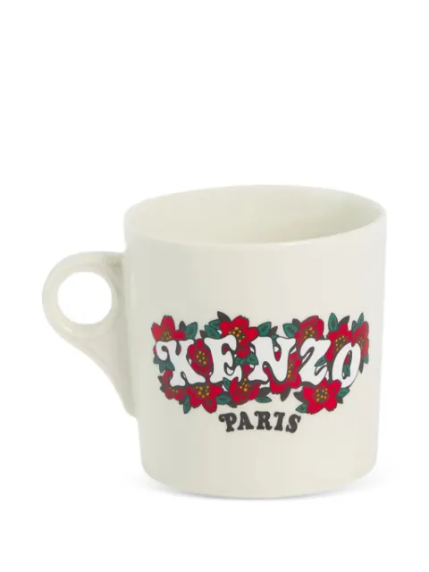 Kenzo Kenzo Winter Holidays floral-logo mug