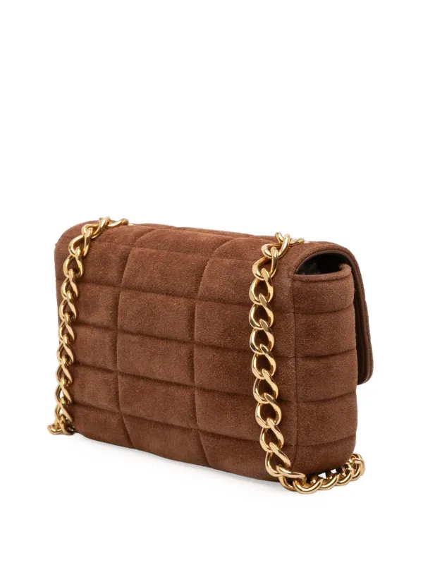 Celine Pre-Owned 2023 スエード モノクローム ショルダーバッグ 