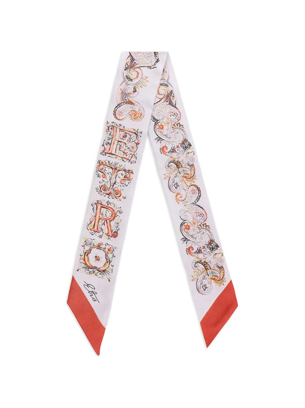 ETRO printed scarf - Bianco