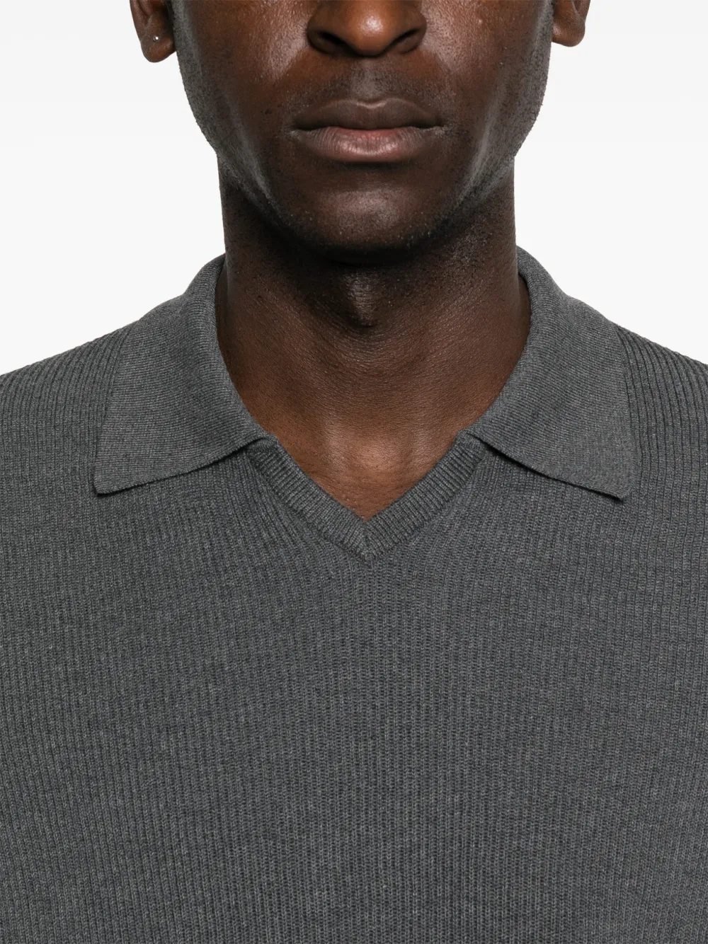 Brunello Cucinelli T-shirt met kraag Grijs