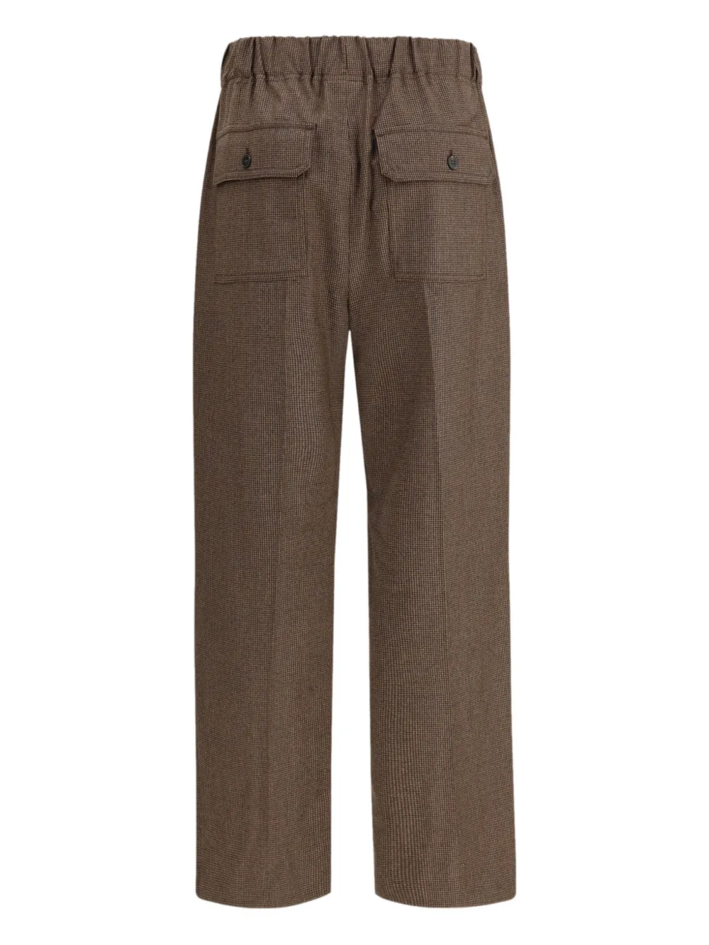 Weekend Max Mara houndstooth-pattern trousers - Bruin