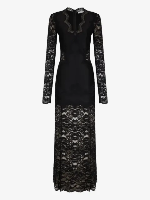 Rabanne vestido largo manga larga