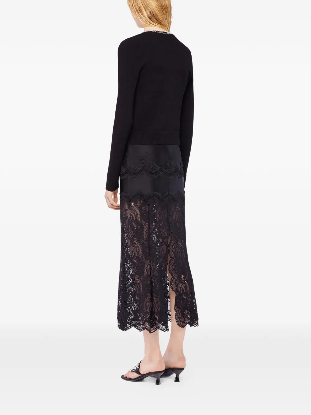 Rabanne Jeweled-embroidered Cardigan In Black